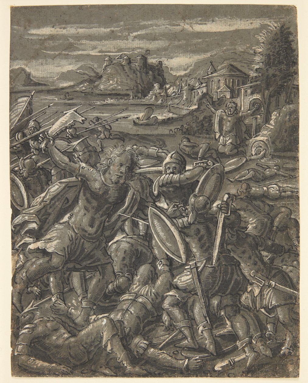 Samson rächt sich an den Philistern von Tobias Stimmer