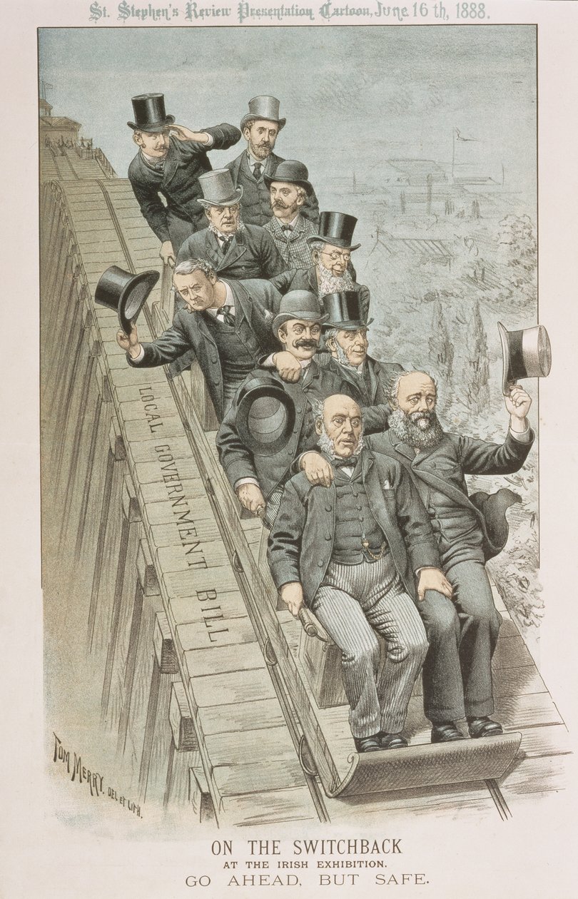 Auf der Achterbahn, bei der Irischen Ausstellung, Vorwärts, aber sicher, aus 
