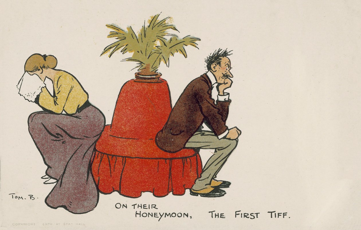 Erster Streit eines Paares in den Flitterwochen von Tom Browne