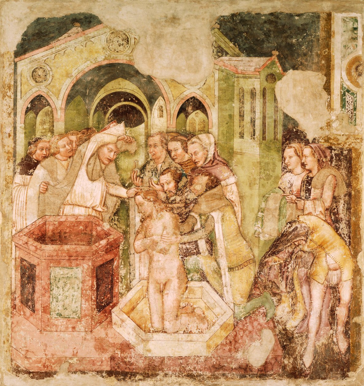 Legende von St. Ursula: Taufe des Prinzen von England von Tomaso da (late 15th century) Modena