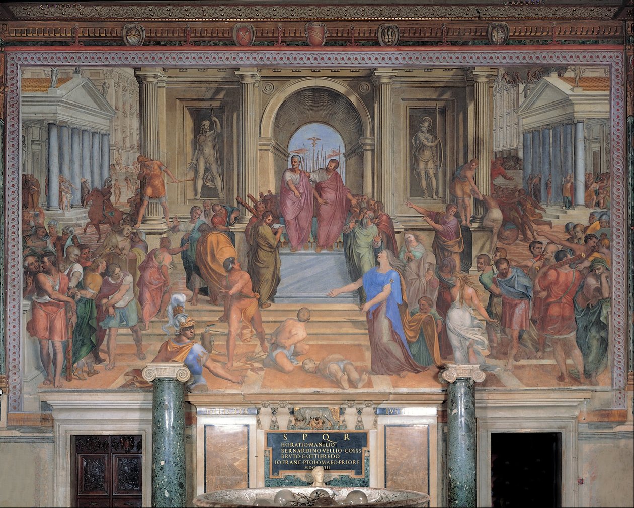 Die Gerechtigkeit des Brutus von Tommaso Laureti