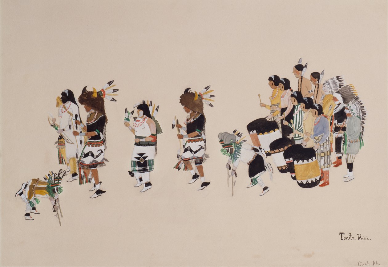 Buffalo-Tanzchor, ca. 1930-39 von Tonita Peña
