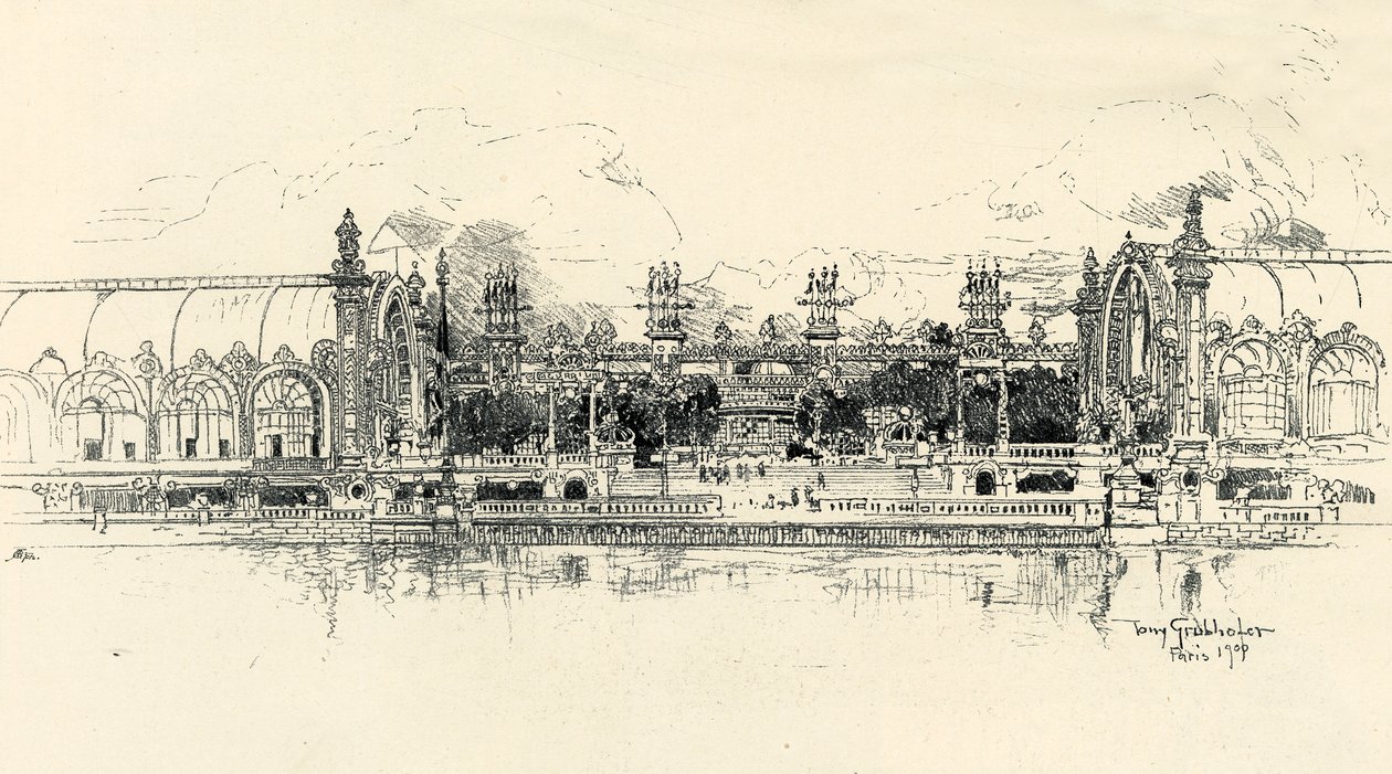 Die Pavillons für Gartenbau und Forstwirtschaft von Tony Grubhofer, 1900 von Tony Grubhofer