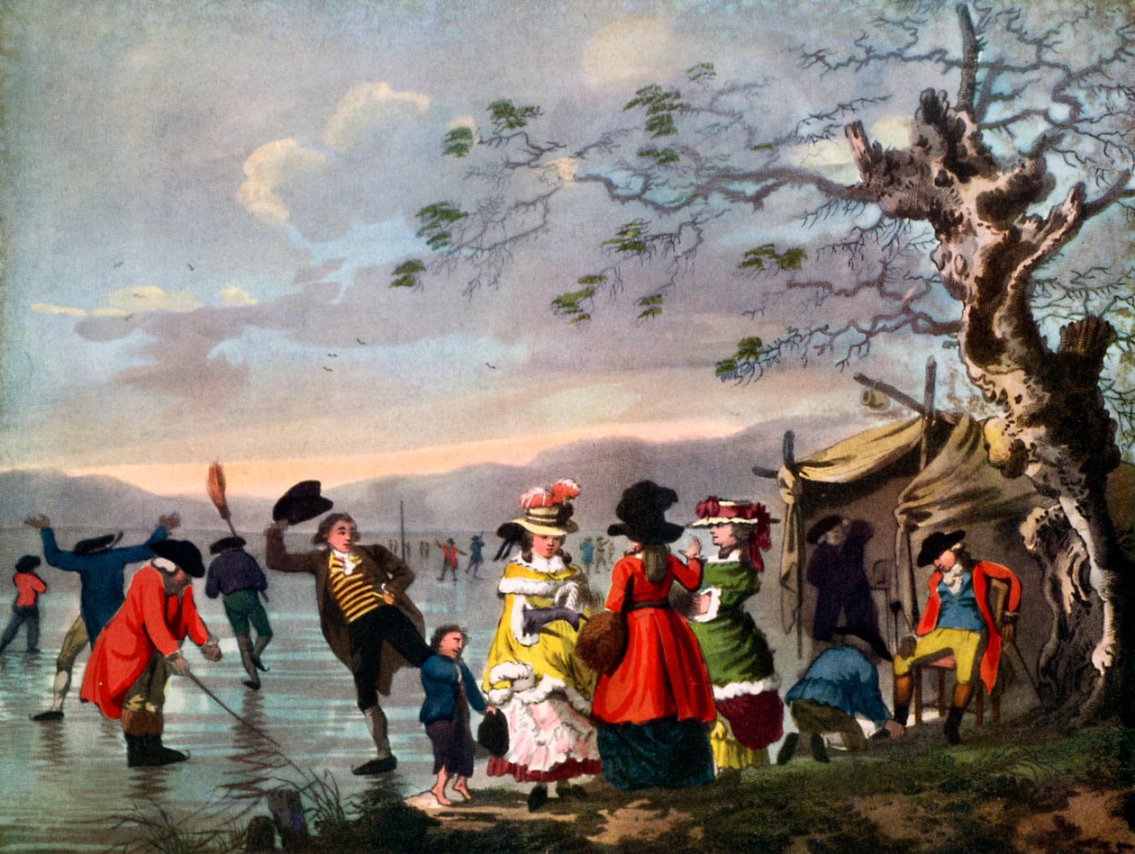 Wintervergnügen: Ein Blick in den Hyde Park vom Schleusentor am Ostende von Tookey