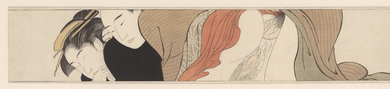 Geisha mit geschlossenen Augen von Torii Kiyonaga
