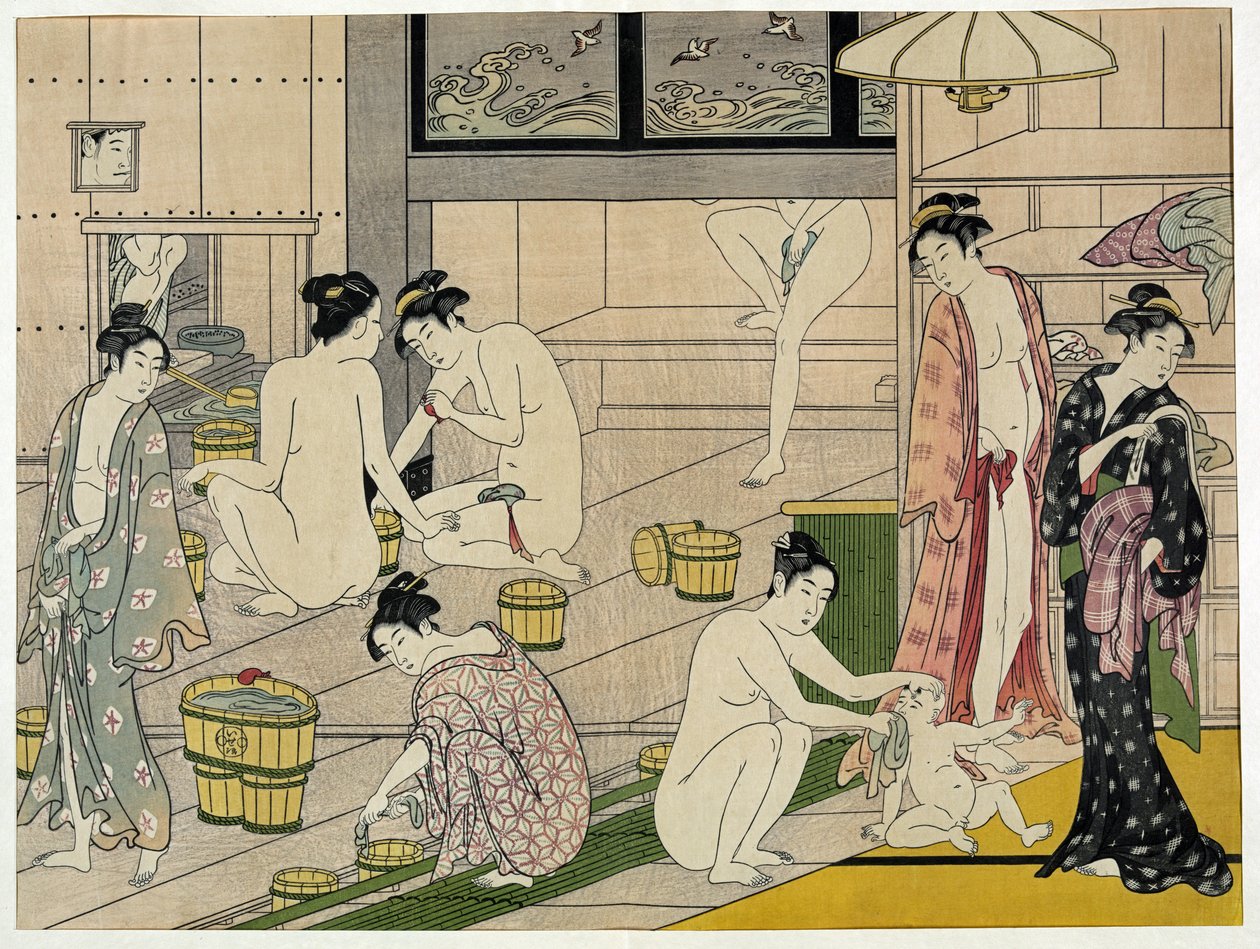 Das Badehaus der Frauen von Torii Kiyonaga