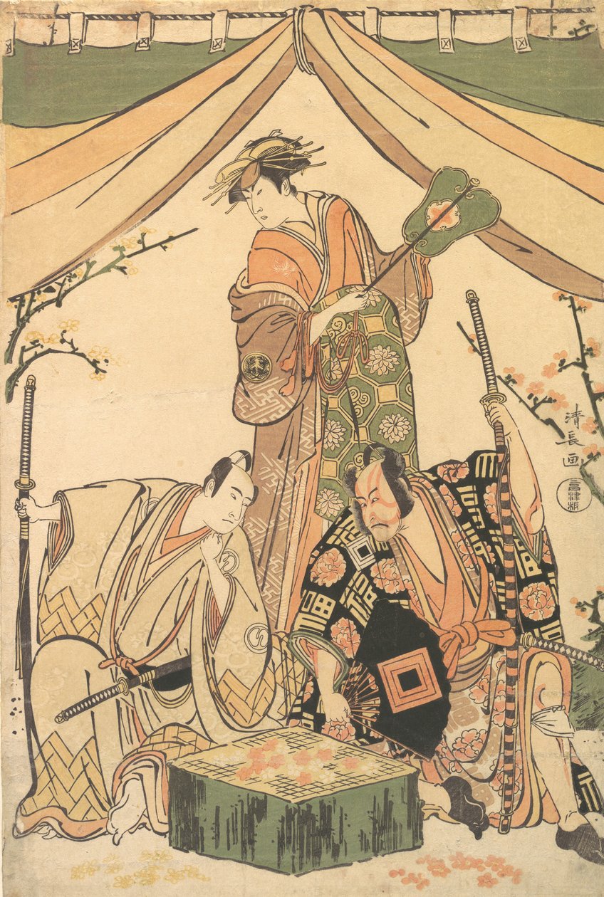 Szene des Dramas Oakinai Hiru-ga-Koshima, 1784-85 von Torii Kiyonaga