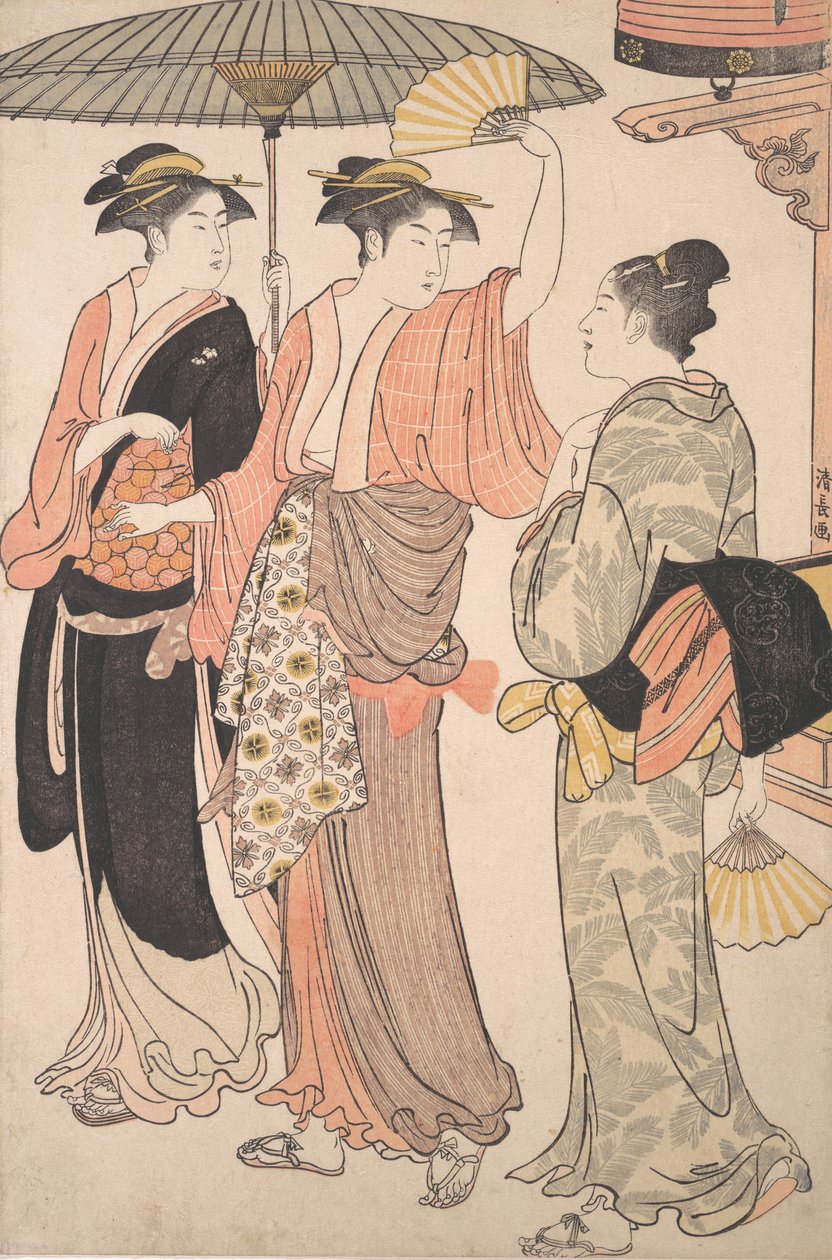 Der fünfte Monat, aus der Serie Zwölf Monate im südlichen Vergnügungsviertel von Torii Kiyonaga
