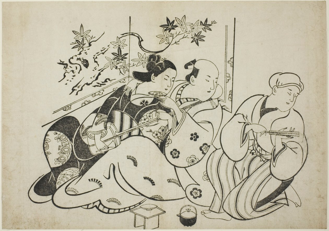 Ein professioneller Spaßmacher, aus einer unbetitelten Serie von 12 Drucken von Torii Kiyonobu I