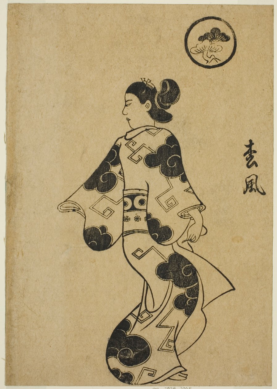 Matsukaze, aus "Album der Kurtisanen (Keisei ehon)" von Torii Kiyonobu I