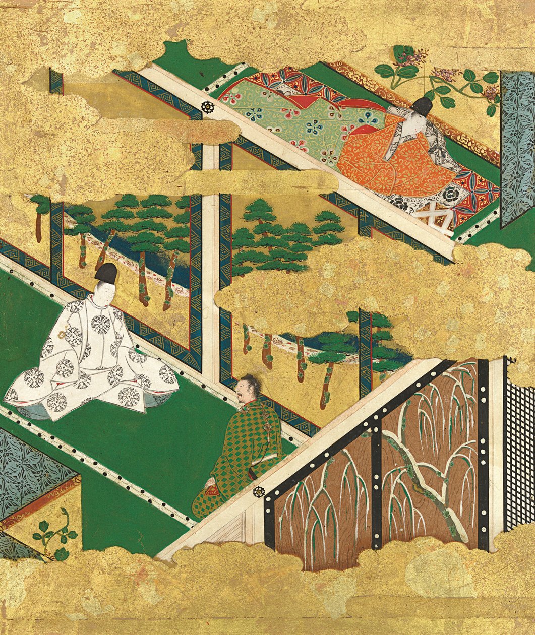Die Eiche Kashiwagi, spätes 16. bis frühes 17. Jahrhundert von Tosa Mitsuyoshi