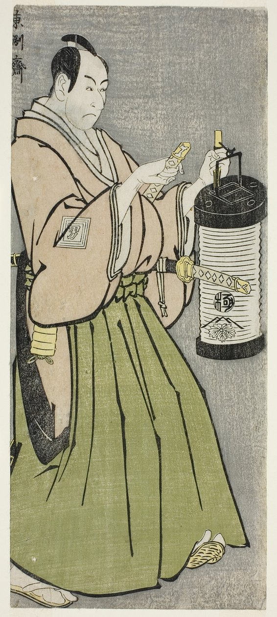 Der Schauspieler Ichikawa Omezo I als Tomita Hyotaro von Toshusai Sharaku