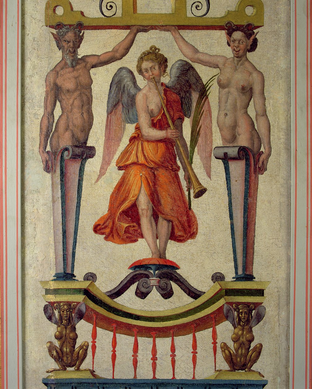Arabeskenpaneel, möglicherweise aus dem Nonsuch Palace, 16. Jahrhundert von Toto