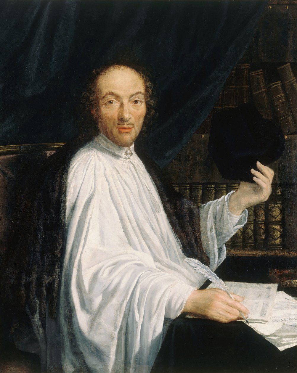 Porträt des Dichters Jean-Baptiste de Santeuil von Toussain Dumée