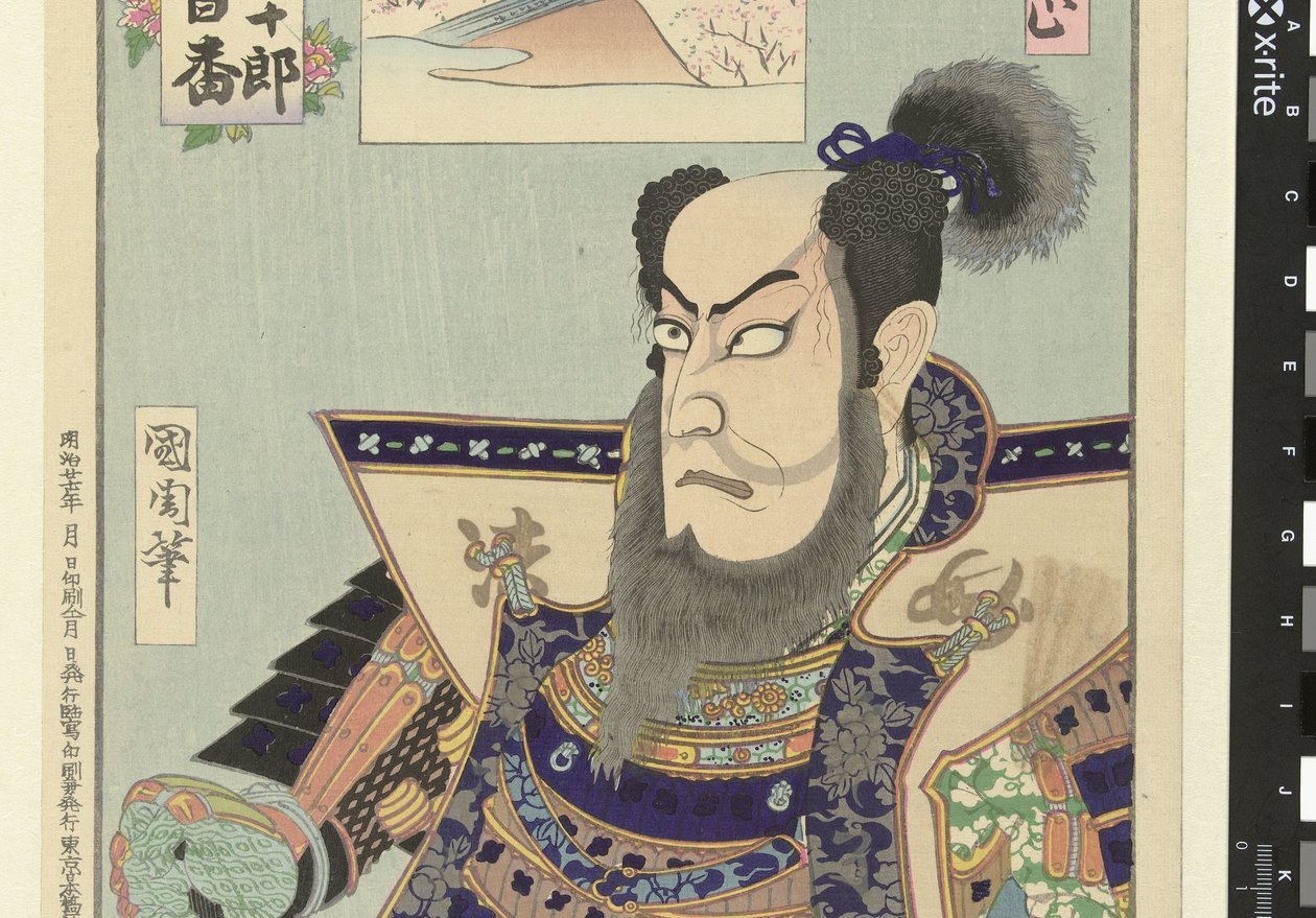 Ichikawa Danjuro IX als Kato Kiyomasa von Toyohara Kunichika