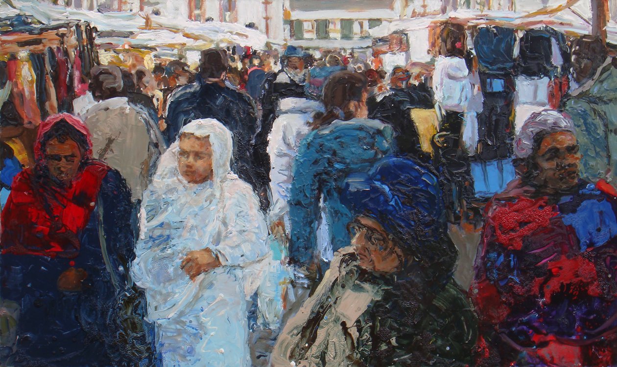 Marktkäufer (Ridley Road, London), 2011 von Trevor Burgess