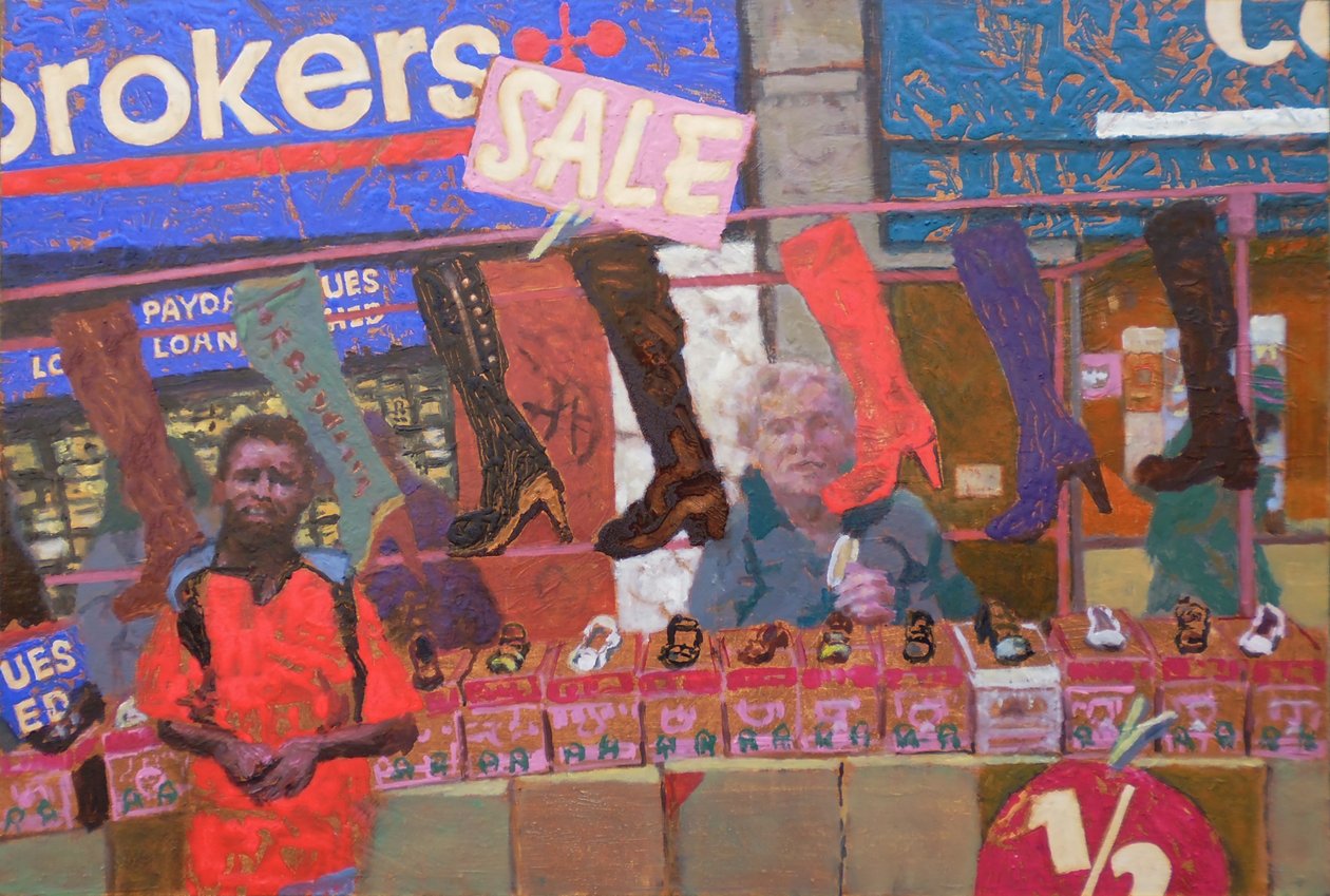 Schuhstand (Deptford, London) von Trevor Burgess