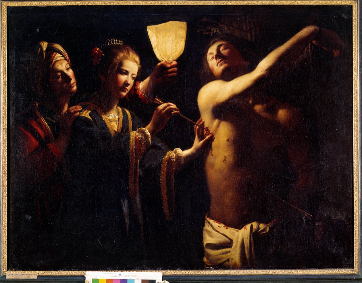 Der heilige Sebastian wird von der heiligen Irene geheilt. 1620-1630. Bordeaux, Museum der Schönen Künste von Trophime Bigot