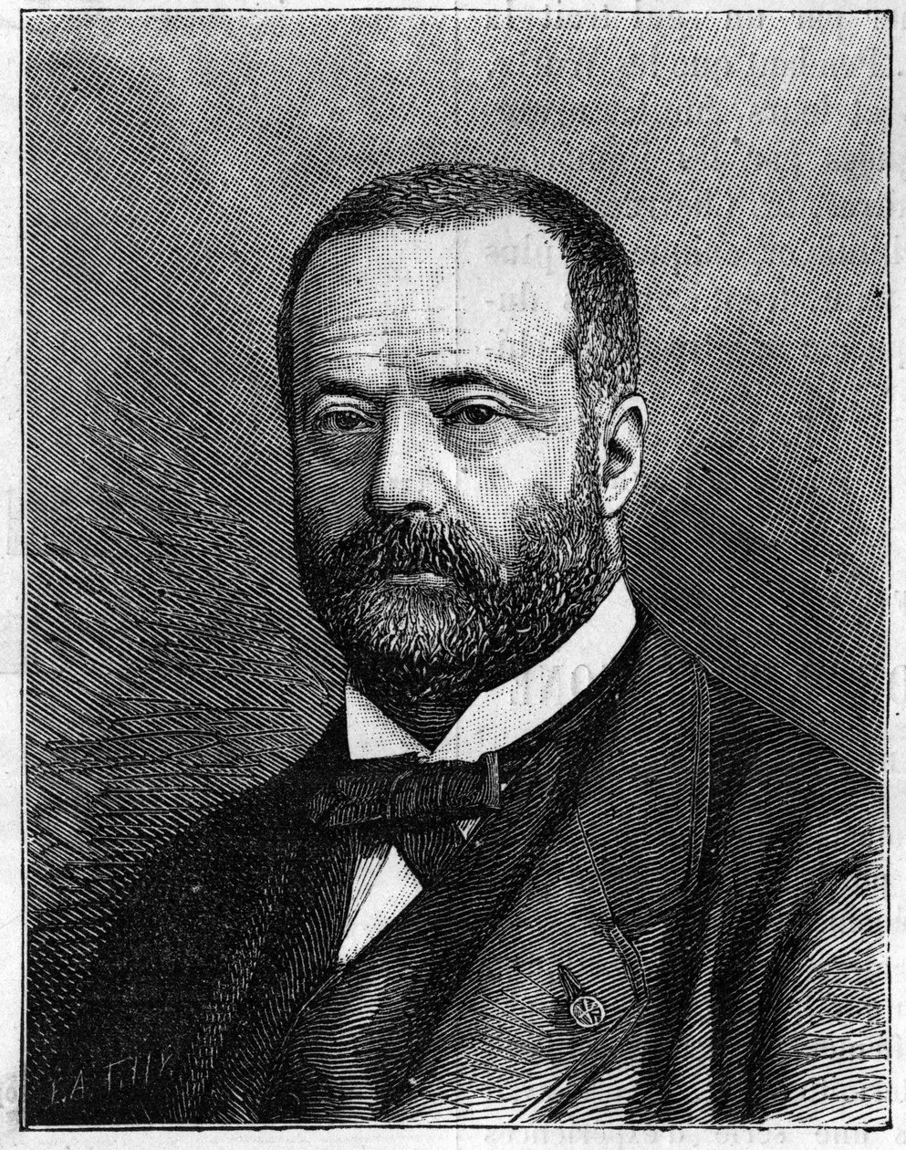 Porträt von Henri Sainte Claire (Sainte-Claire) Deville (1818-1881), französischer Chemiker. (Nach einem Foto von Herrn Truchelut). Stich in „La Nature: revue des sciences et de leurs applications aux arts et a l