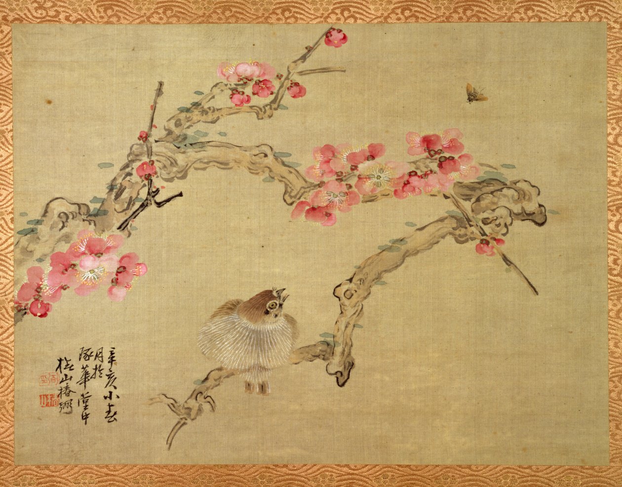 Baumblüte und Vogel, 1851 von Tsubaki Chinzan