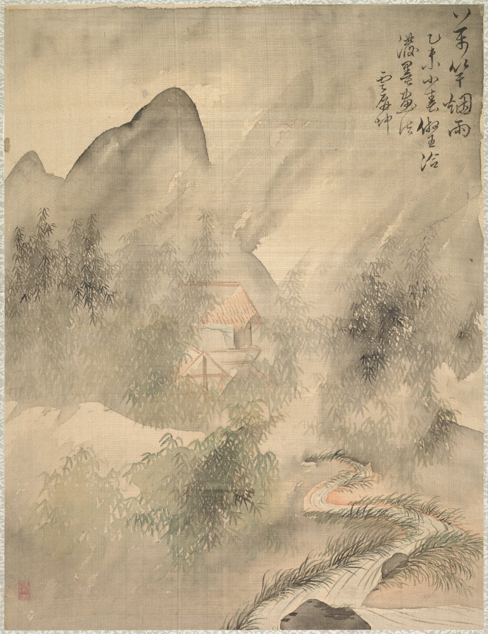 Zehntausend Bambusse im Nebel und Regen von Tsubaki Chinzan
