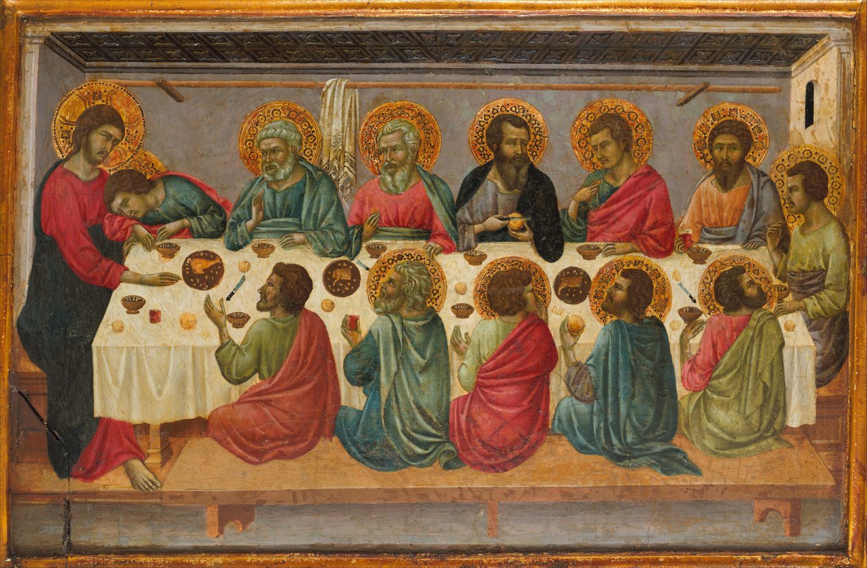 Das letzte Abendmahl, ca. 1325-30 von Ugolino da Siena