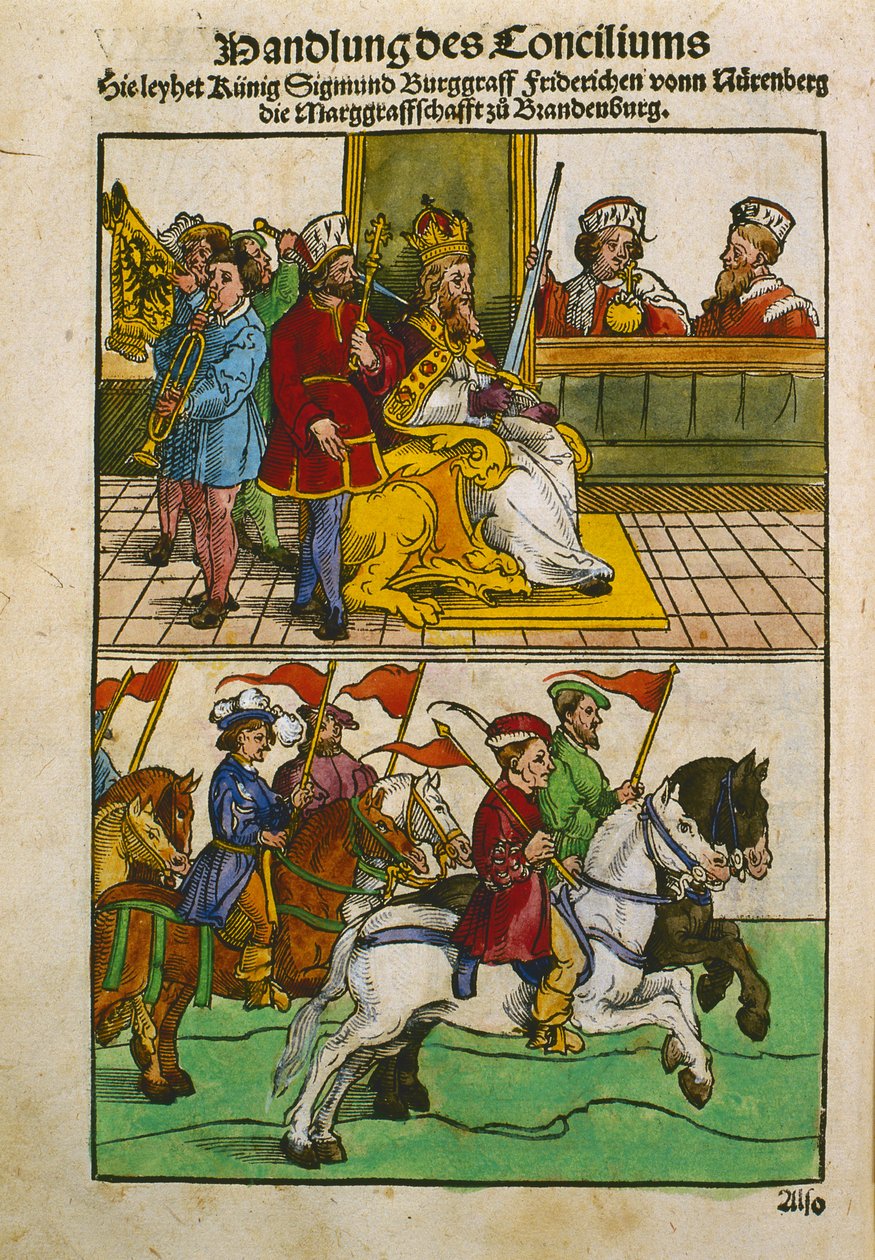 Sigismund auf dem Konzil von Konstanz, aus 