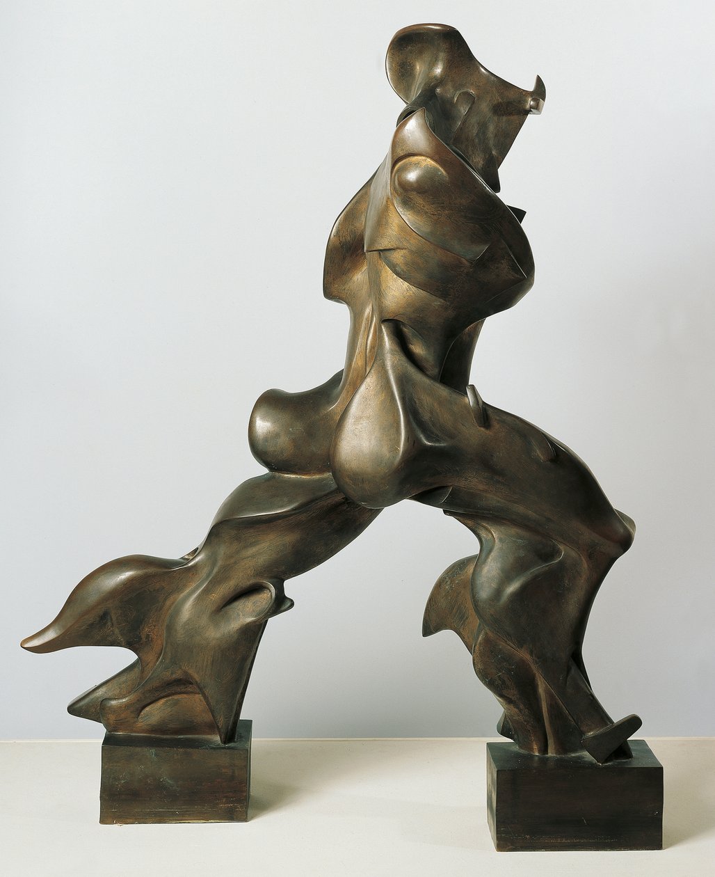 Einzigartige Formen der Kontinuität im Raum von Umberto Boccioni