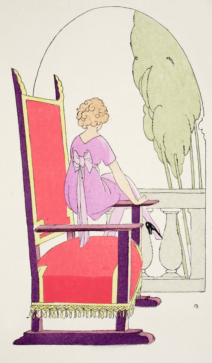 Warten auf dem Balkon von Umberto Brunelleschi