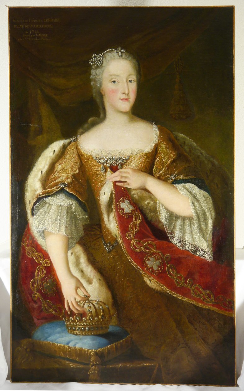 Porträt von Königin Elisabeth Therese von Sardinien von Unbekannt Unbekannt