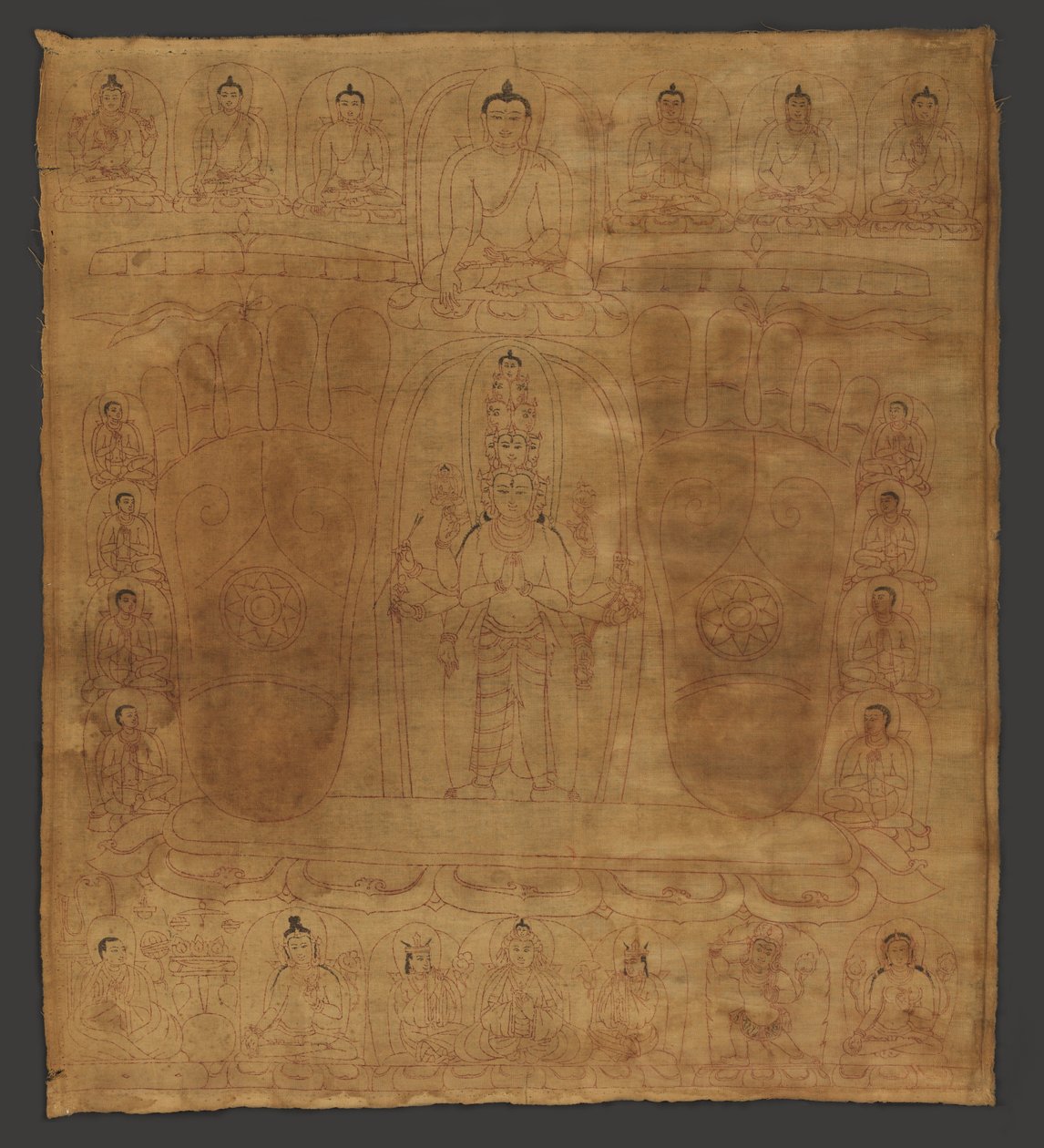 Bodhisattva Avalokiteshvara in der Tradition von König Srongtsen Gampo von Unbekannt Unbekannt
