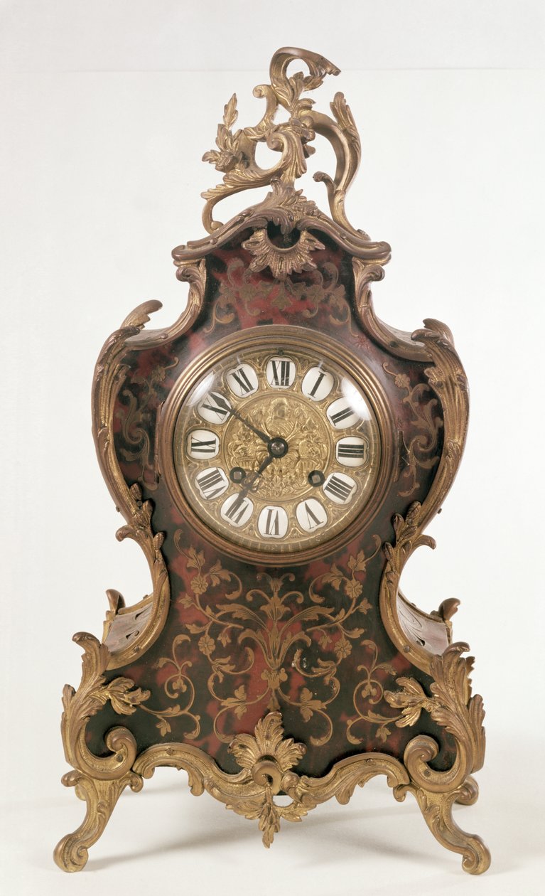 Boulle-Konsolenuhr von A. Brocot Delettrez, Paris, spätes 19. Jahrhundert von Unbekannt Unbekannt