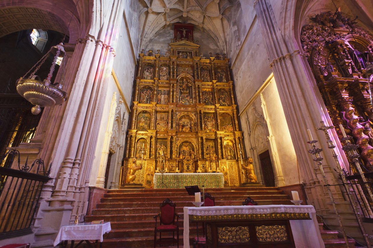 Carmona, Provinz Sevilla, Spanien. Innenraum der Prioral de Santa Maria. Priorat von Santa Maria. von Unbekannt Unbekannt