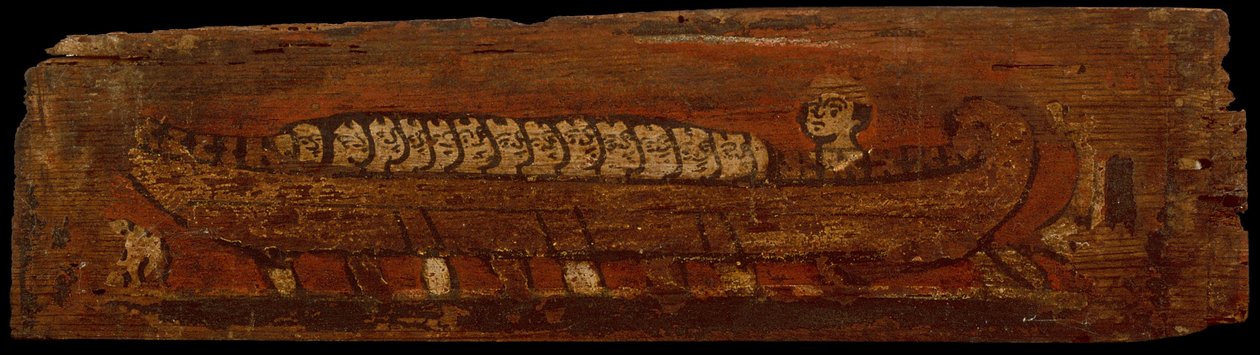 Deckenpaneel mit Galeere von Unbekannt Unbekannt