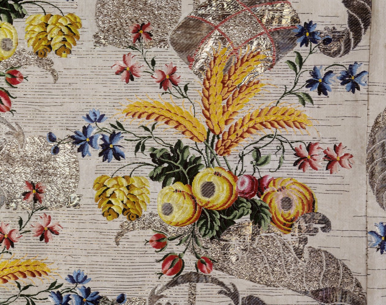 Hofdress-Ensemble; Mantua (Detail) von Unbekannt Unbekannt