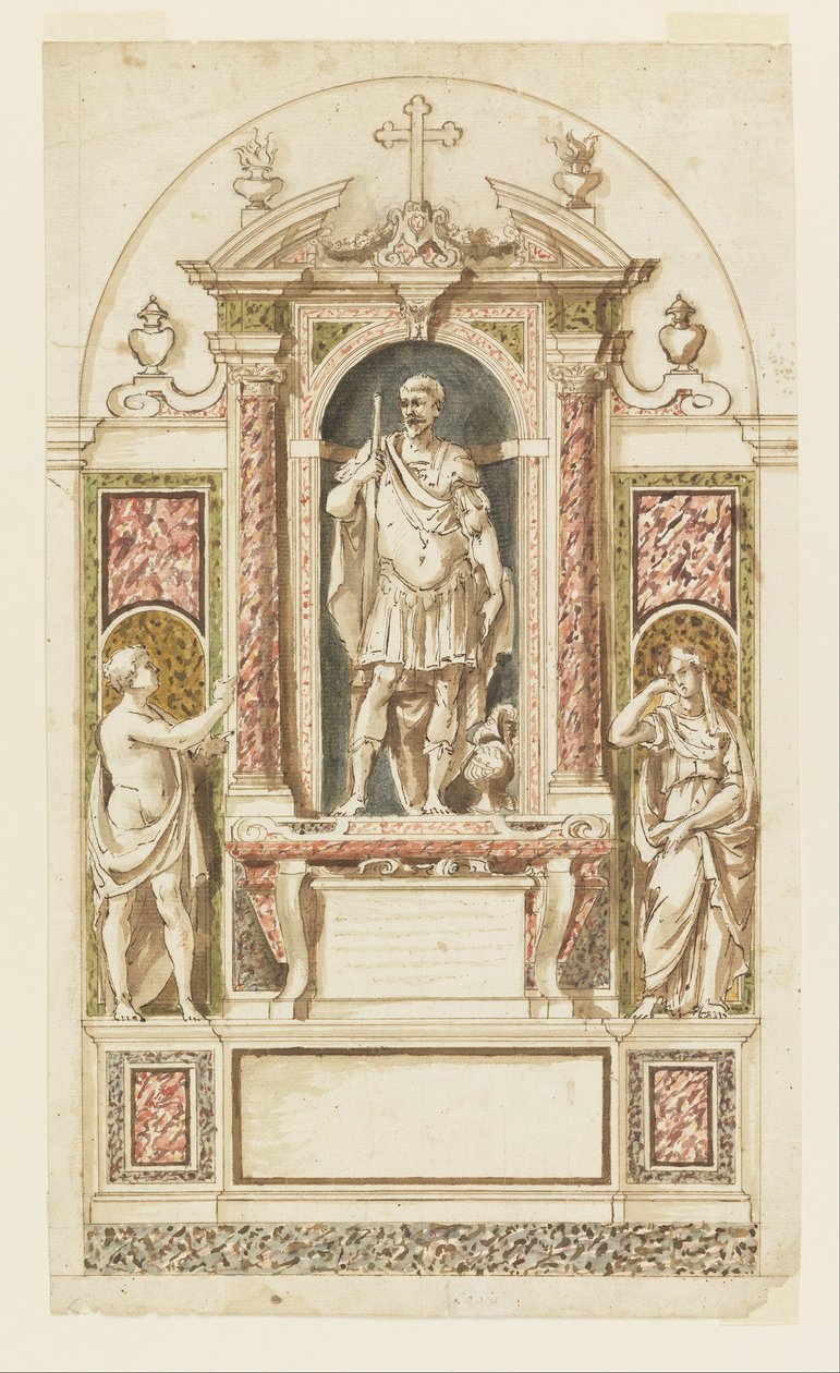 Entwurf für ein Grabdenkmal von Unbekannt Unbekannt