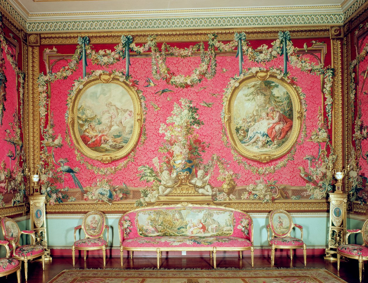 Der Tapisserie-Raum, ca. 1763 von Unbekannt Unbekannt
