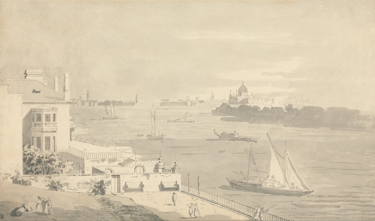 Blick auf London vom Richmond House, Whitehall von Unbekannt Unbekannt