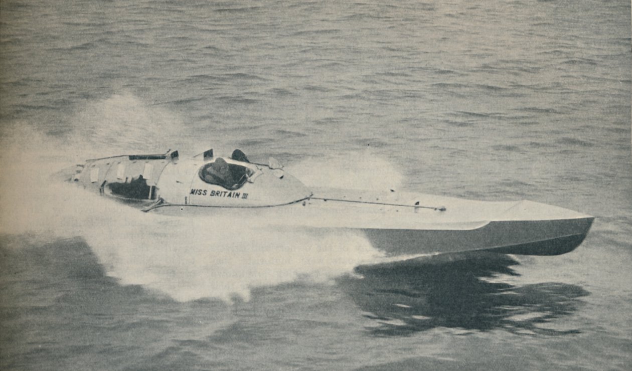 1936 schnellstes einmotoriges Boot der Welt Miss Britain III, 1936 von Unbekannt