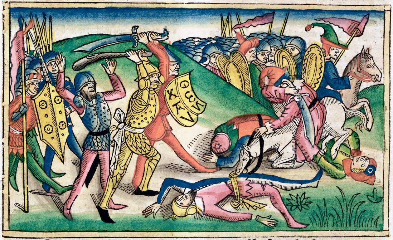 1. Könige 15:16: Krieg zwischen Asa und Baesa von Unbekannt