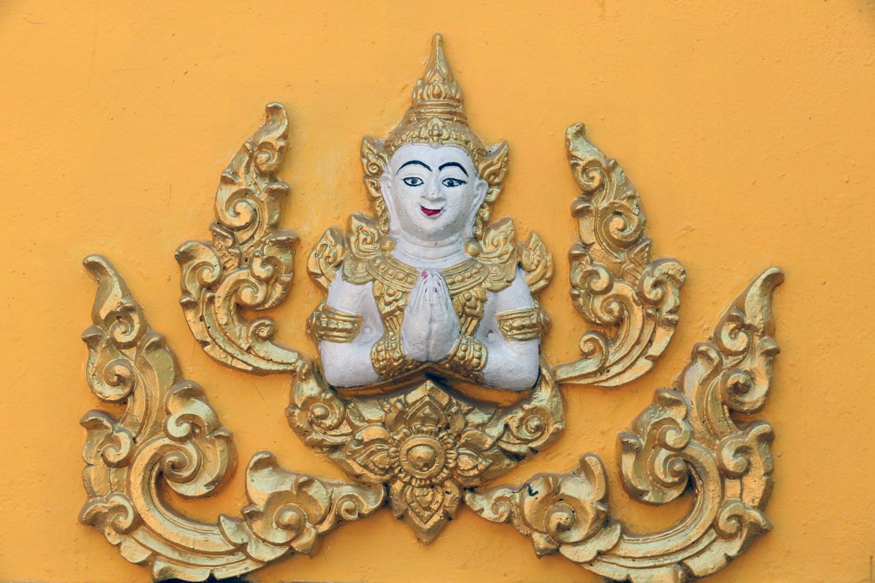 Wat Si Muang buddhistischer Tempel. Buddhistische Göttin von Unbekannt