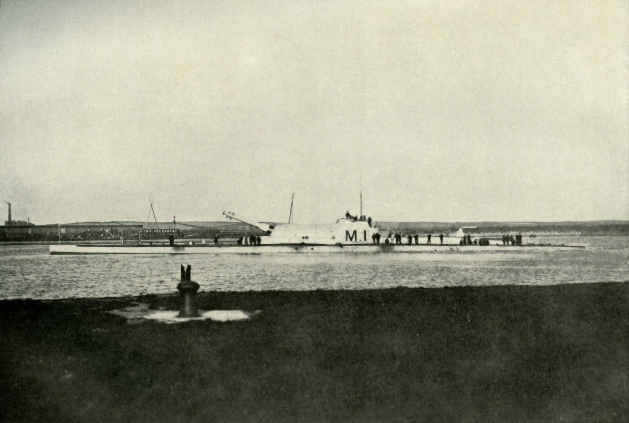Ein britisches Super-U-Boot, ca. 1914-1918, 1919 von Unbekannt