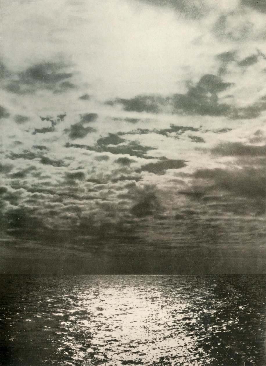 Ein Wolkeneffekt, bevor das Meer zufror, ca. 1908, 1909 von Unbekannt