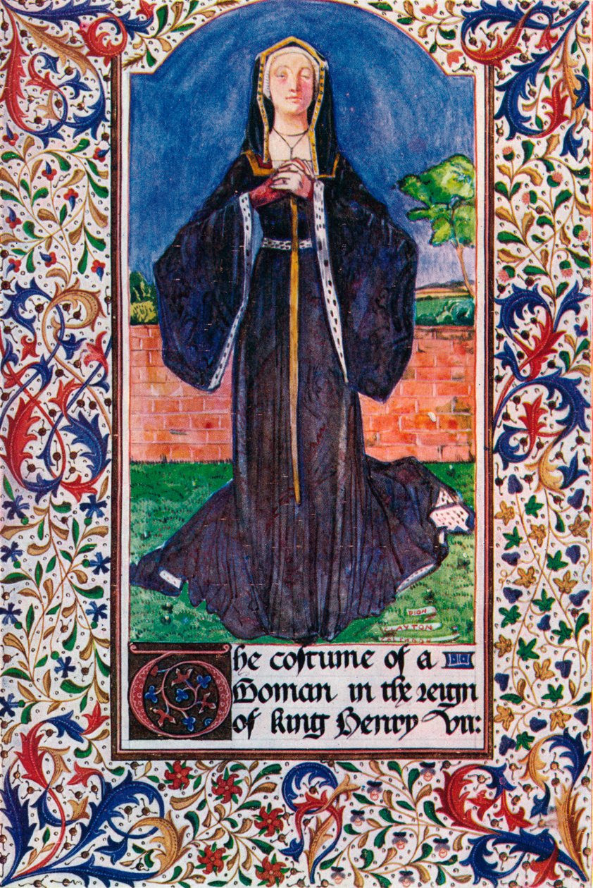 Ein Kostüm in der Regierungszeit von König Heinrich VII, 1907 von Unbekannt