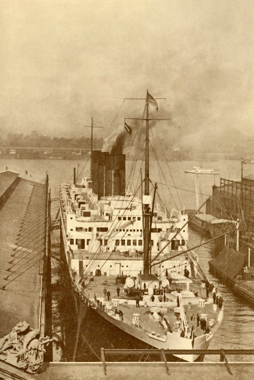 Ein berühmter französischer Liner, Die Paris 34.569 Tonnen, ca. 1930 von Unbekannt