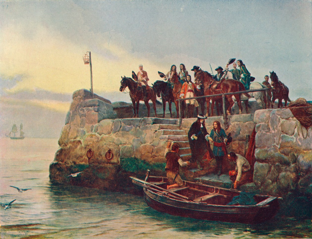 Eine verlorene Sache: die Flucht von James II nach der Schlacht am Boyne, 1690 von Unbekannt