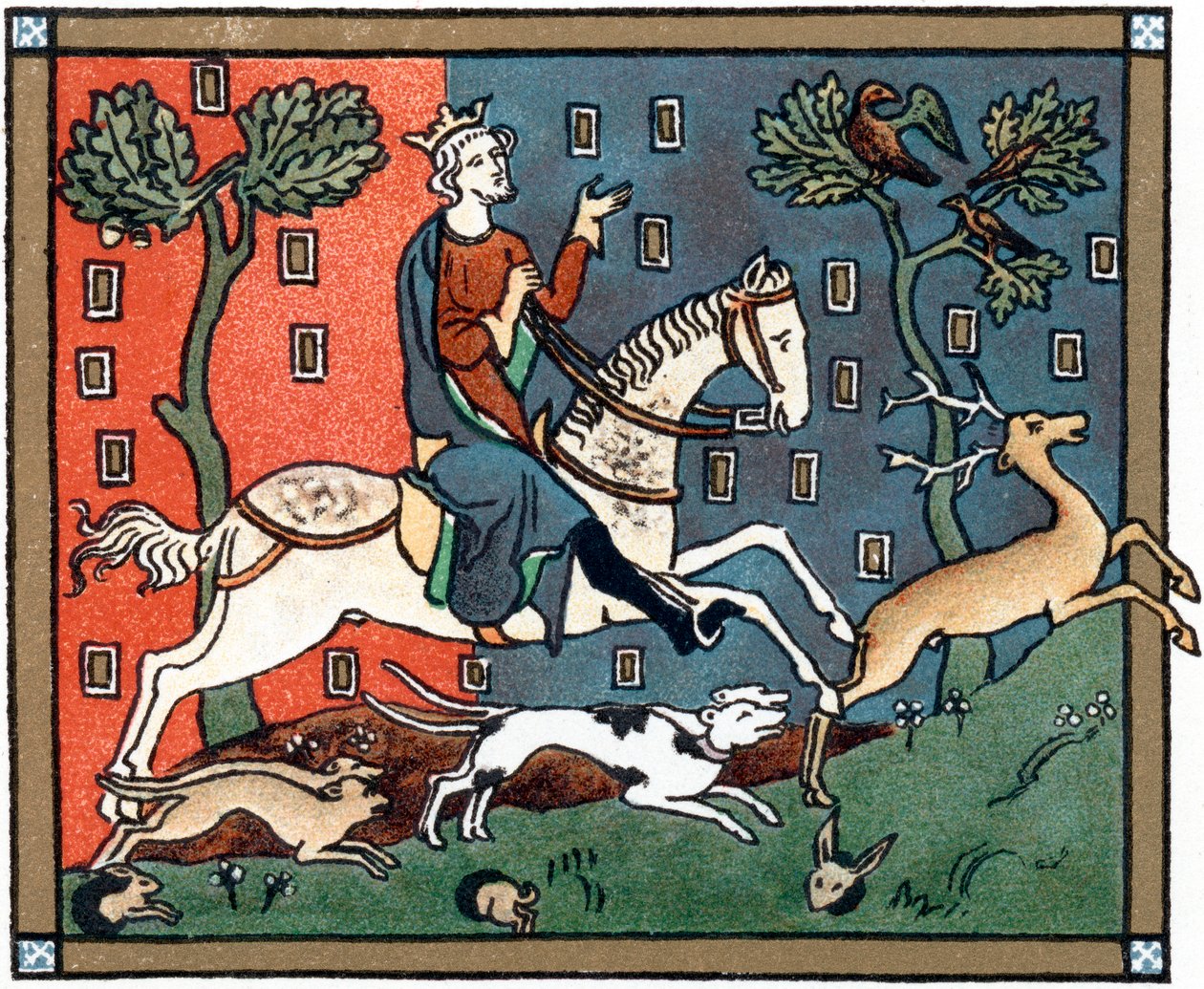Ein Plantagenet-König von England auf der Jagd von Unbekannt