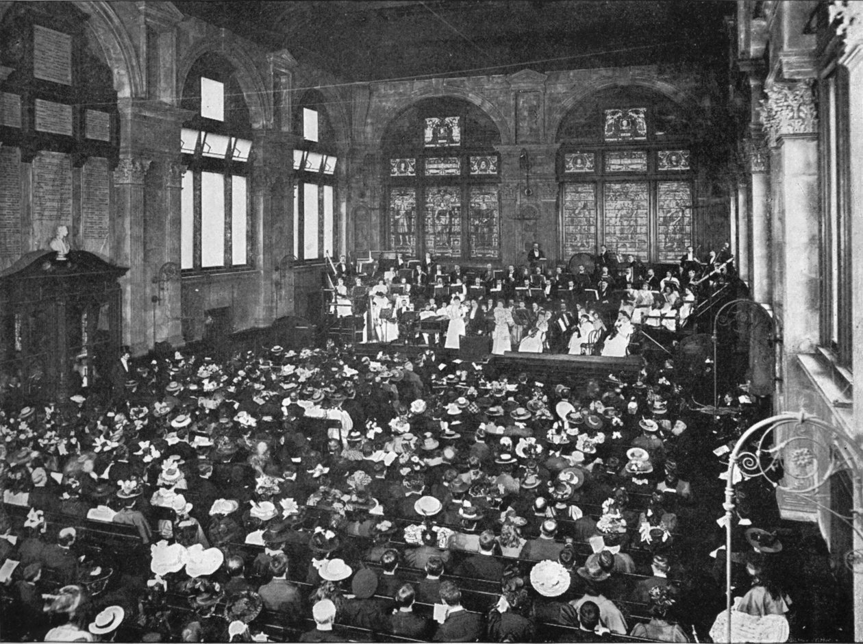 Ein Konzert an der Guildhall School of Music, London von Unbekannt