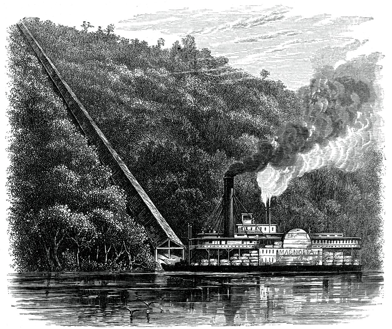 Eine Baumwollrutsche, Vereinigte Staaten, ca. 1880 von Unbekannt
