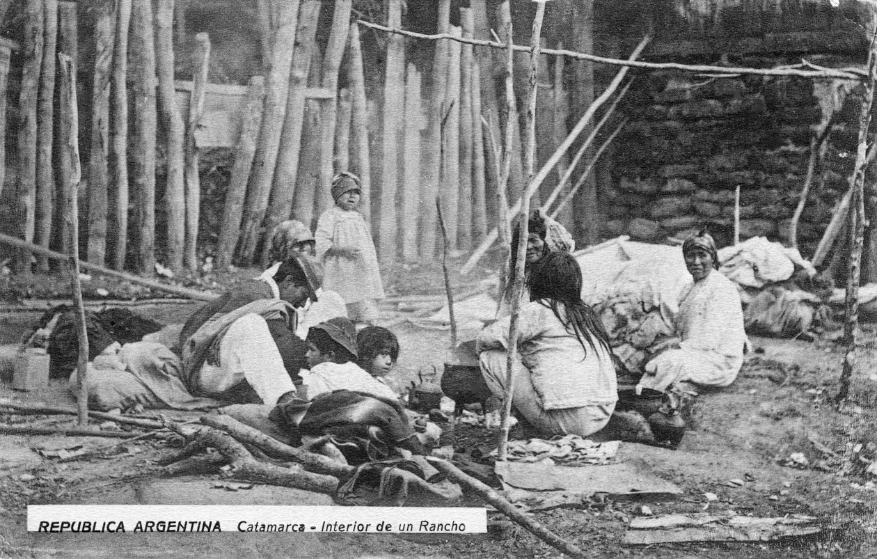 Eine Familie bei der Arbeit, Catamarca, Argentinien, frühes 20. Jahrhundert von Unbekannt